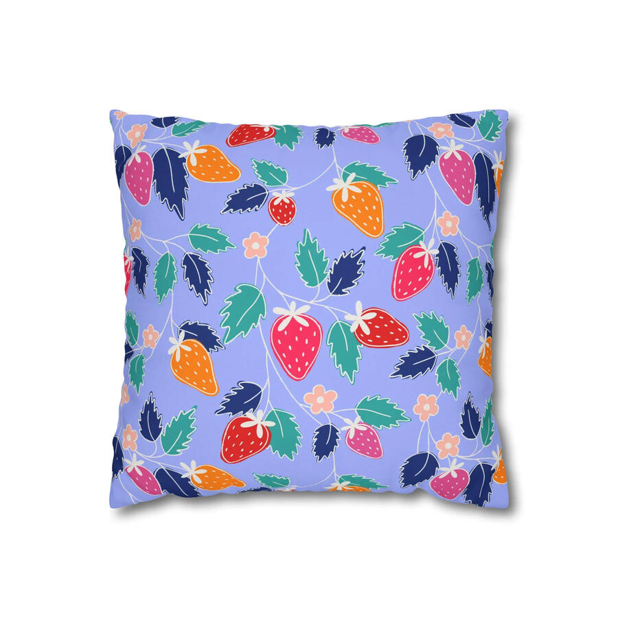 Strawberries on Blue